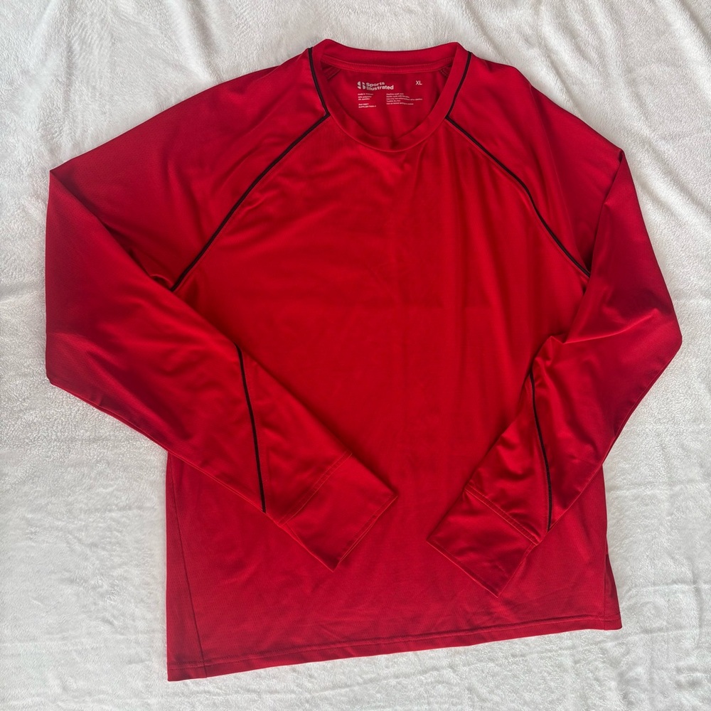 Sports Illustrated Red Long Sleeve Athletic Shirt‎ XL